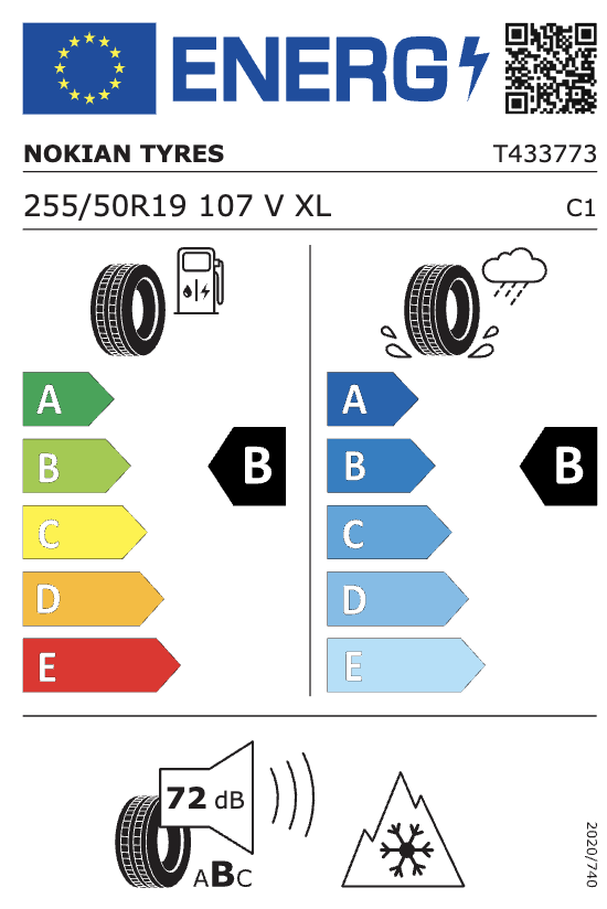 Ford All-Electric Explorer (ab 10/2023) 19 Zoll Winterkompletträder Vorne: 235/55 R19 105 V XL-Nokian & Hinten: 255/50 R19 107 V XL-Nokian